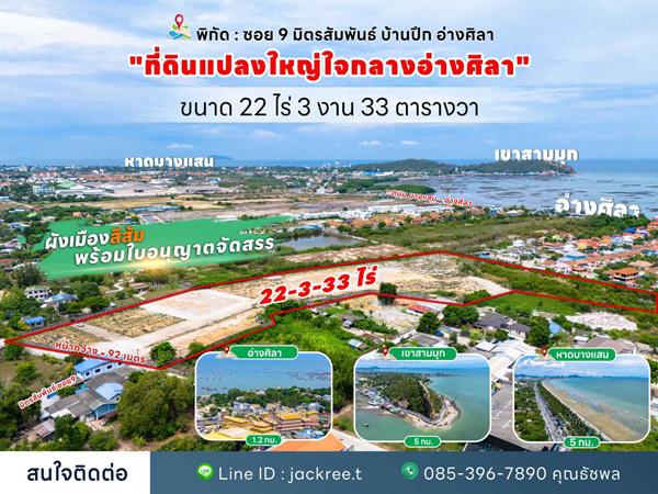 ที่ดิน 10000000 ชลบุรี เมืองชลบุรี บ้านปึก